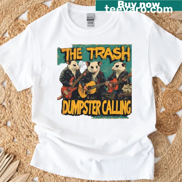 Opossum design with 'Fake Your Death' text inspired by The Clash