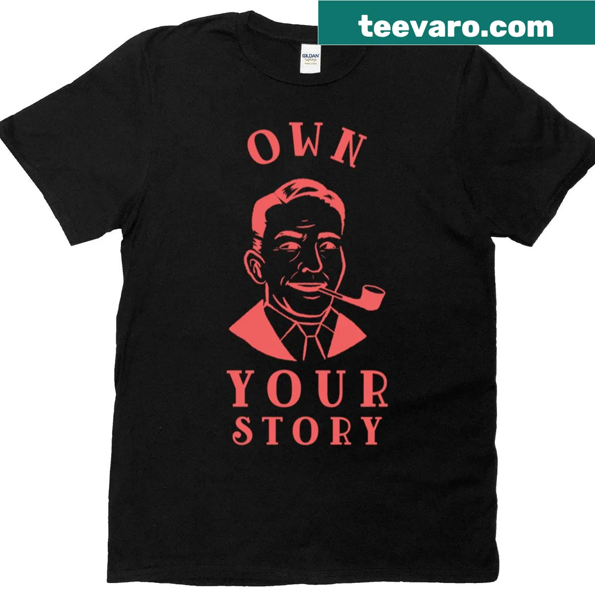 Retro T-shirt with a design encouraging individuals to own their story — on a men's t-shirt