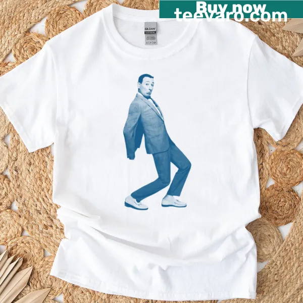 T-shirt depicting Pee Wee Herman's iconic walk