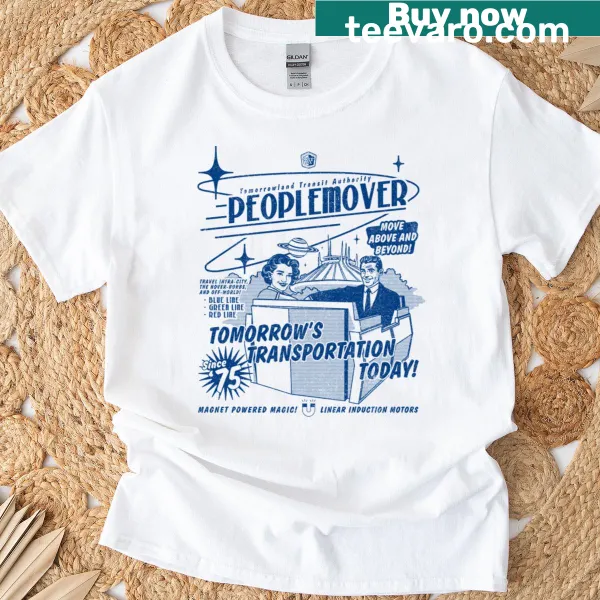 Typographic T-shirt celebrating the Peoplemover theme