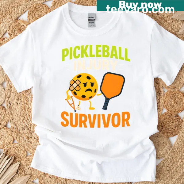 Funny typography design for pickleball injury survivors