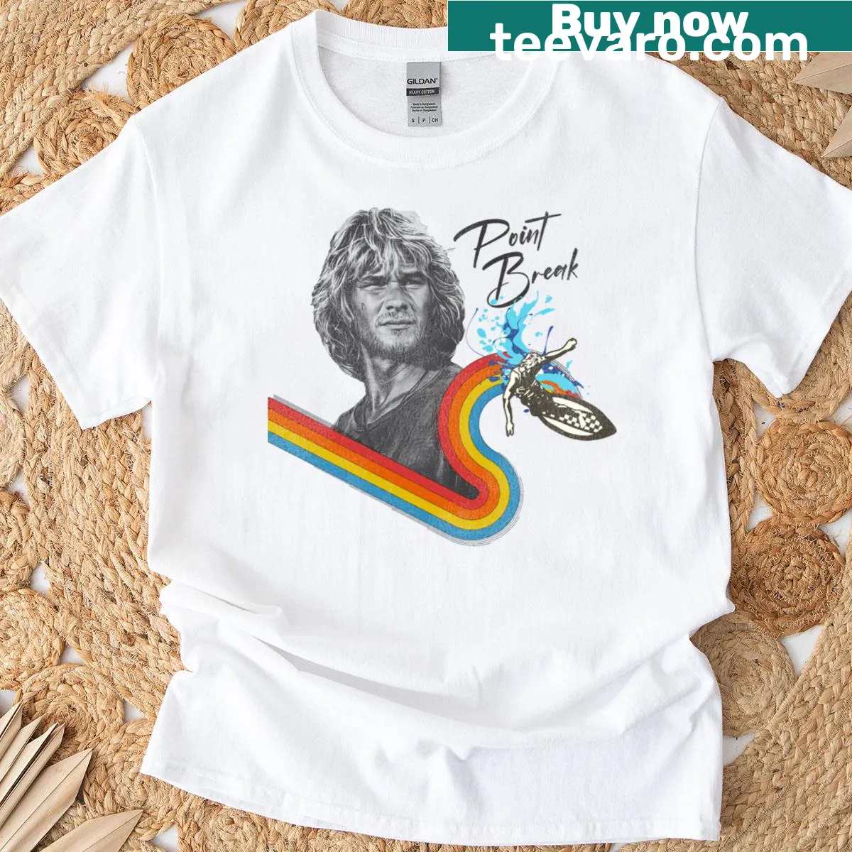 T-shirt inspired by extreme sports with a dynamic design — on a men's t-shirt