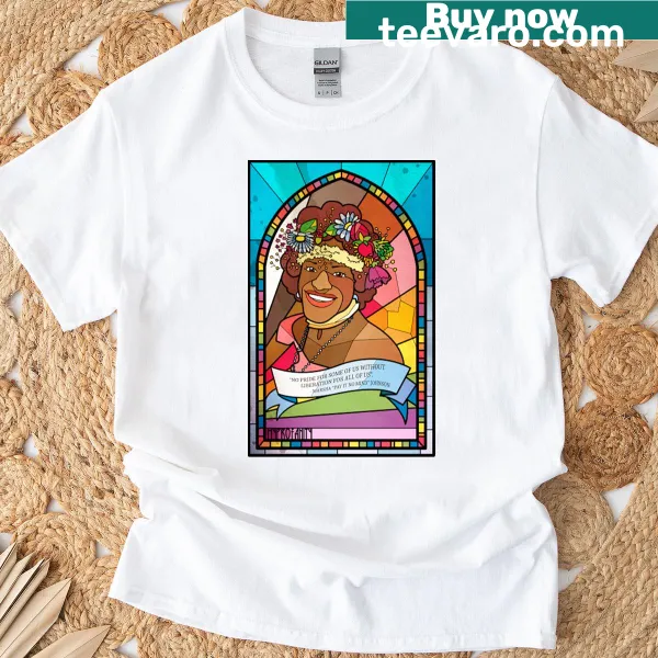 Illustrative t-shirt honoring Marsha P. Johnson