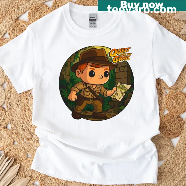 Epic quest graphic on a fantasy-themed T-shirt