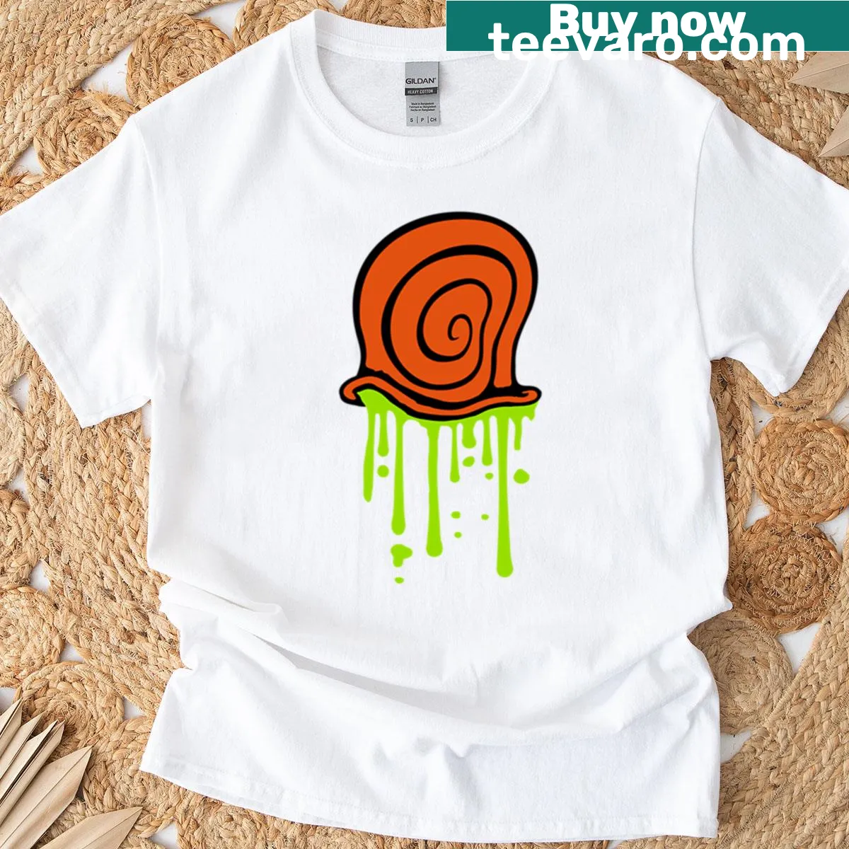 Snail Shell Slime Drops Dripping Slug Home Disgusting T-shirt · Teevaro