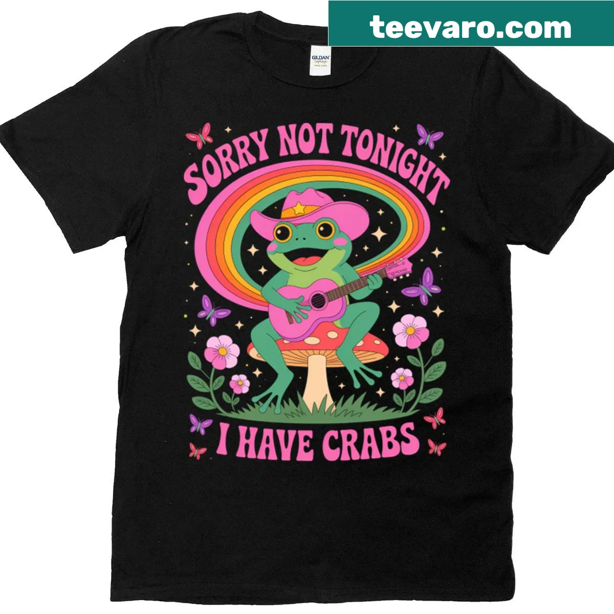 Funny bachelor party shirt with crab pun text — on a men's t-shirt