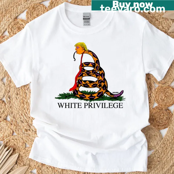 Thought-provoking Privilege phrase graphic on a t-shirt
