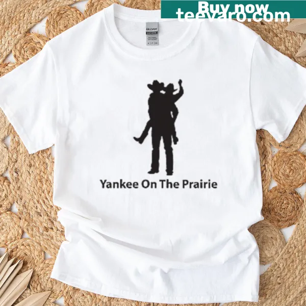 Illustrative T-shirt celebrating prairie life with a sentimental design.