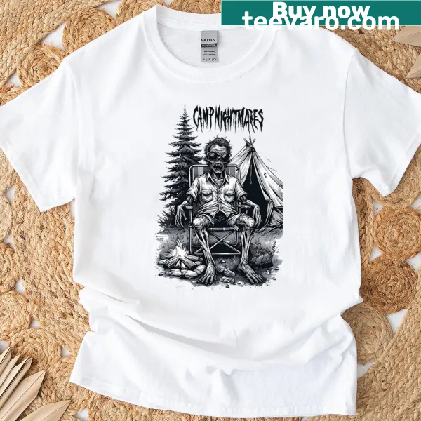 Spooky T-shirt featuring zombie designs for horror enthusiasts.