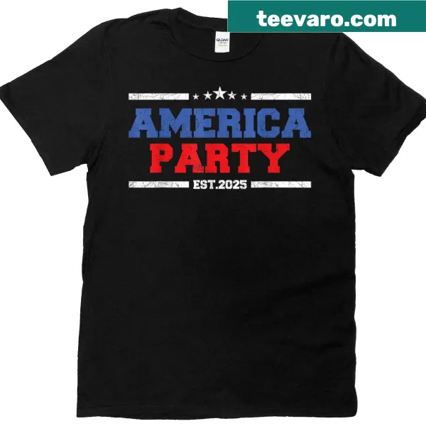 Typography design celebrating America and its future on a t-shirt.