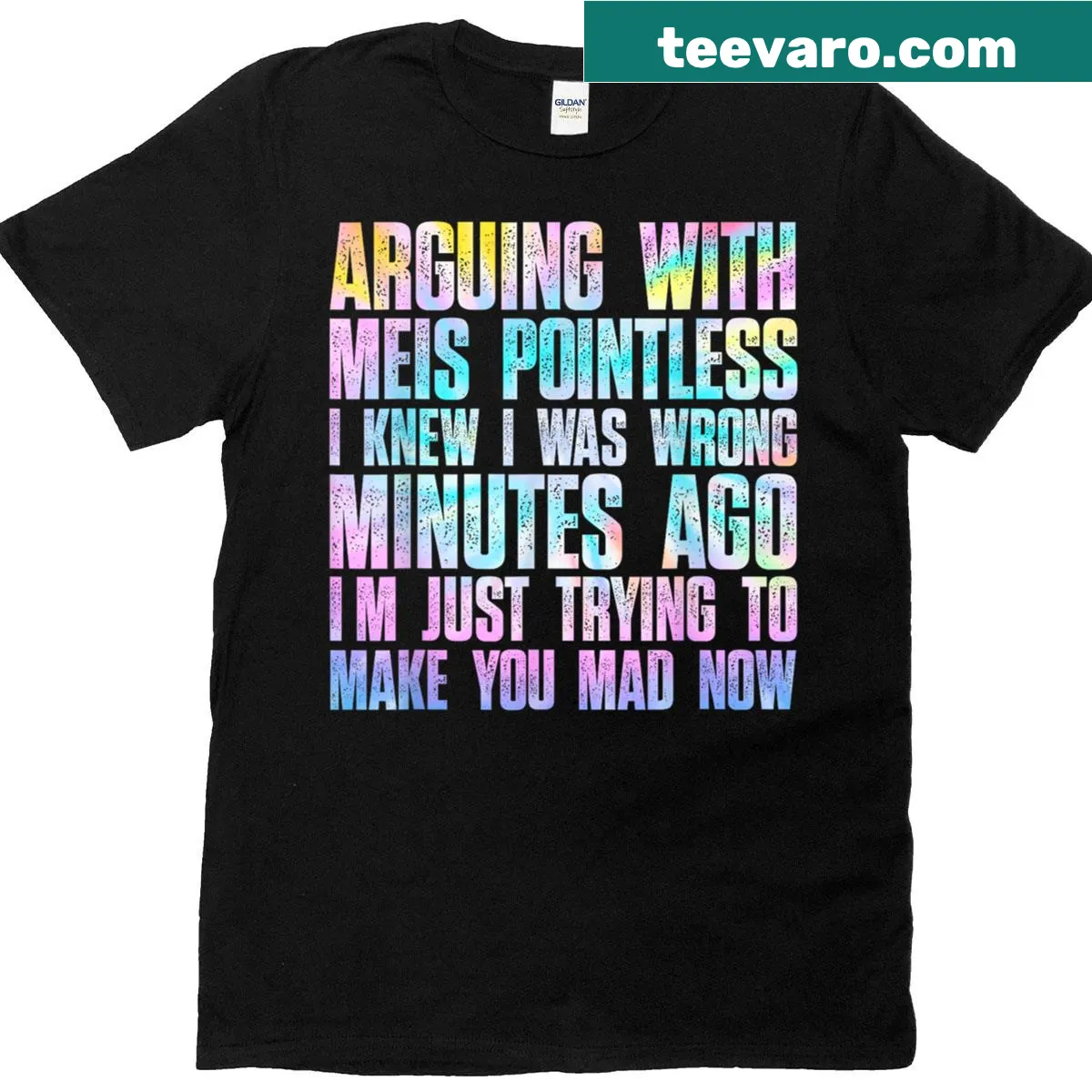 Sarcastic typography design on a humorous t-shirt. — on a men's t-shirt