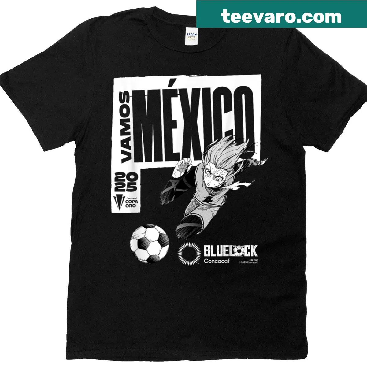 Illustration of Chigiri from Blue Lock in action — on a men's t-shirt