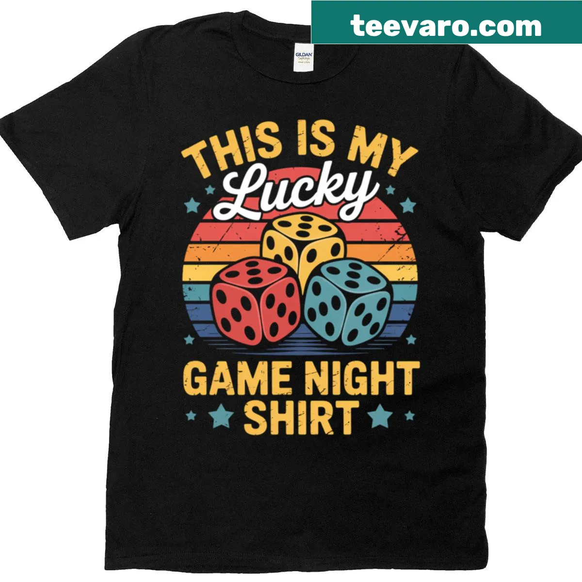 Funny typography design celebrating board games — on a men's t-shirt