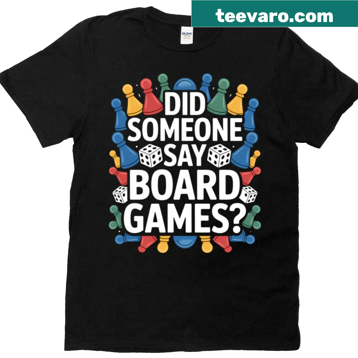 Funny board games t-shirt for gamers with humorous graphics — on a men's t-shirt