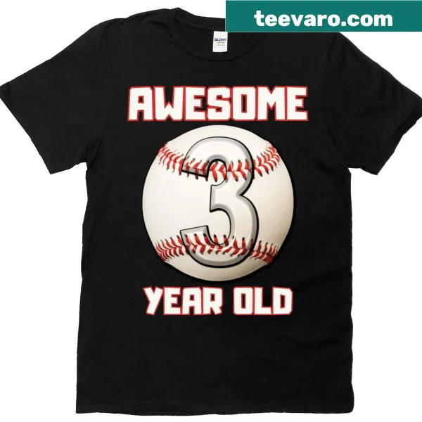 Illustration of a cartoon baseball player dabbing for a birthday shirt.