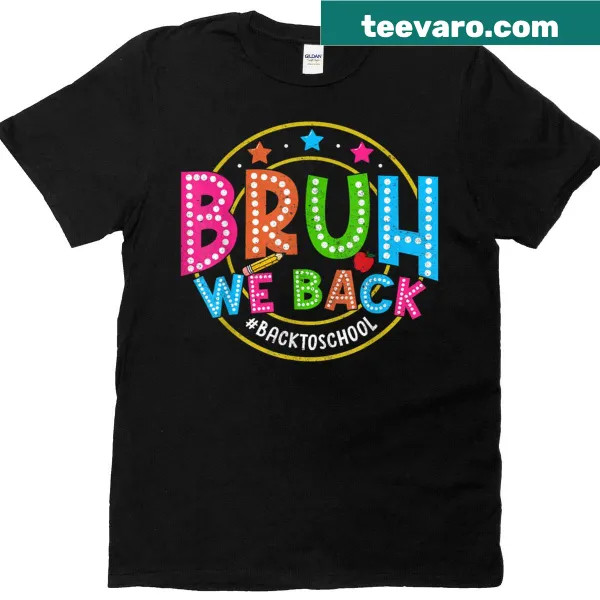 Funny back-to-school t-shirt with bold text for teachers and students