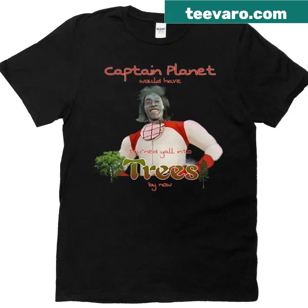 Premium T-shirt featuring Captain Planet graphic