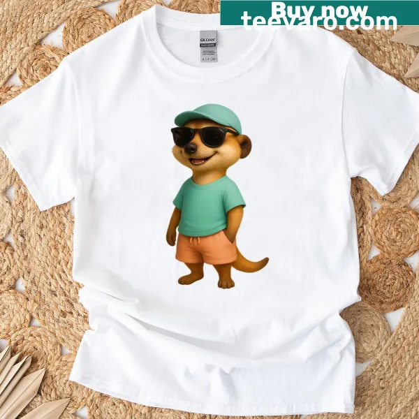 3D cartoon ant character T-shirt with a playful summer theme.