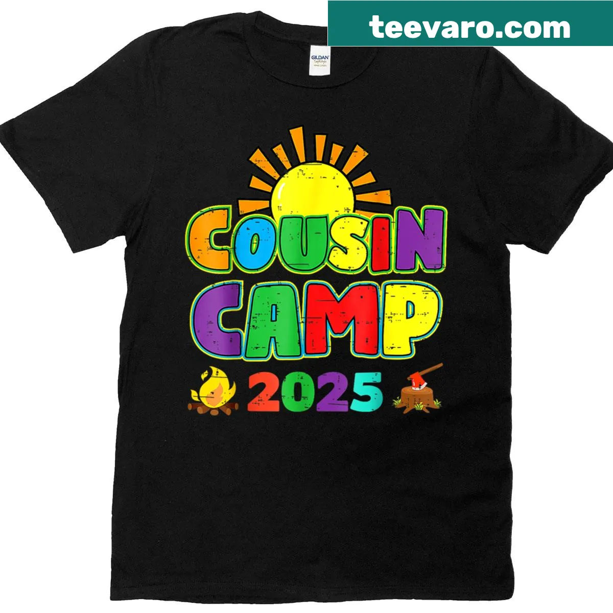 Matching T-shirt for Cousin Crew 2025 summer beach trips — on a men's t-shirt