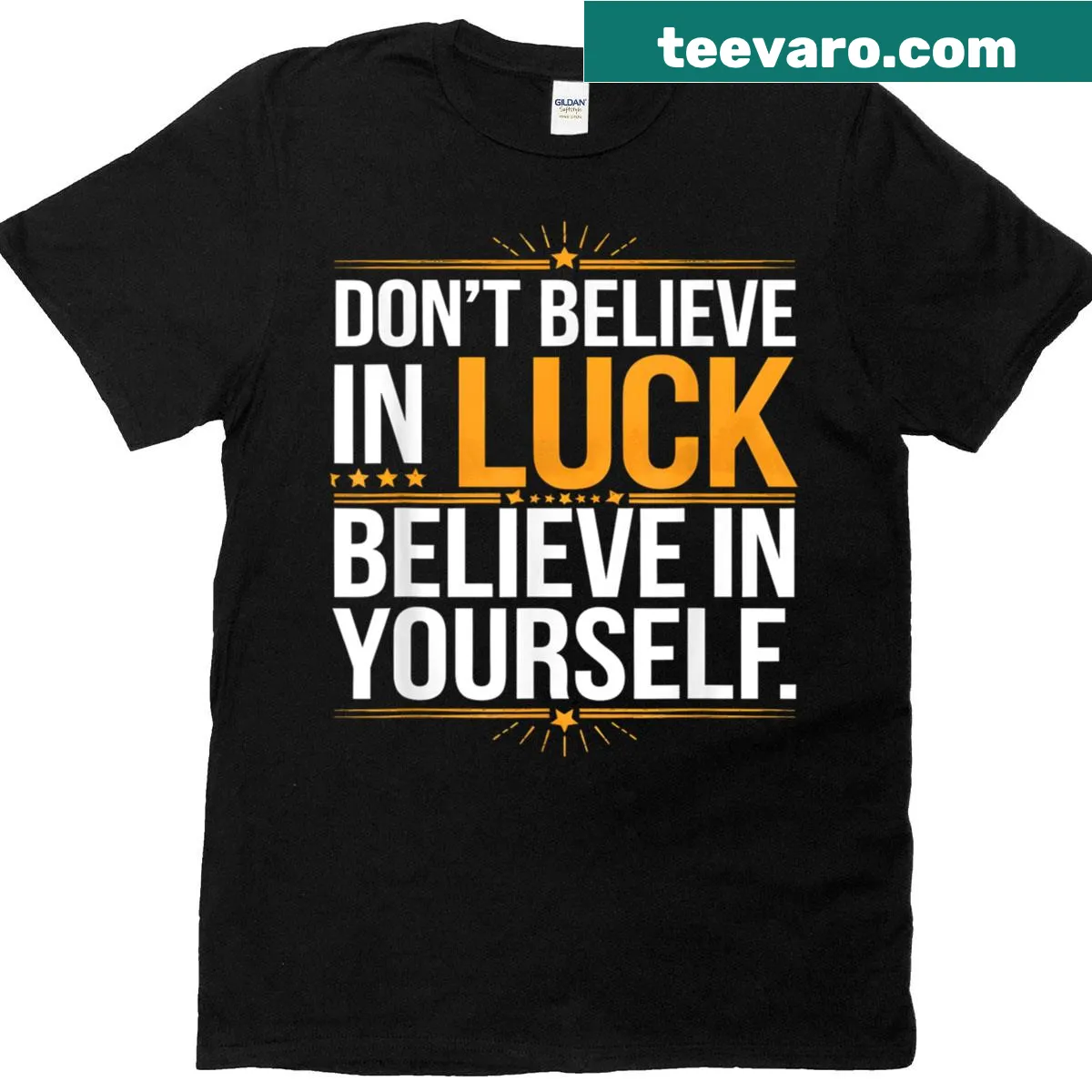 Inspirational t-shirt with a message about believing in yourself — on a men's t-shirt