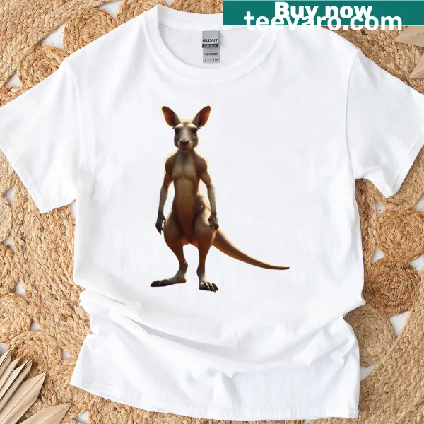 Oversized T-shirt with humorous cock fight illustration