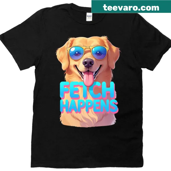 Oversized t-shirt with funny golden retriever pun