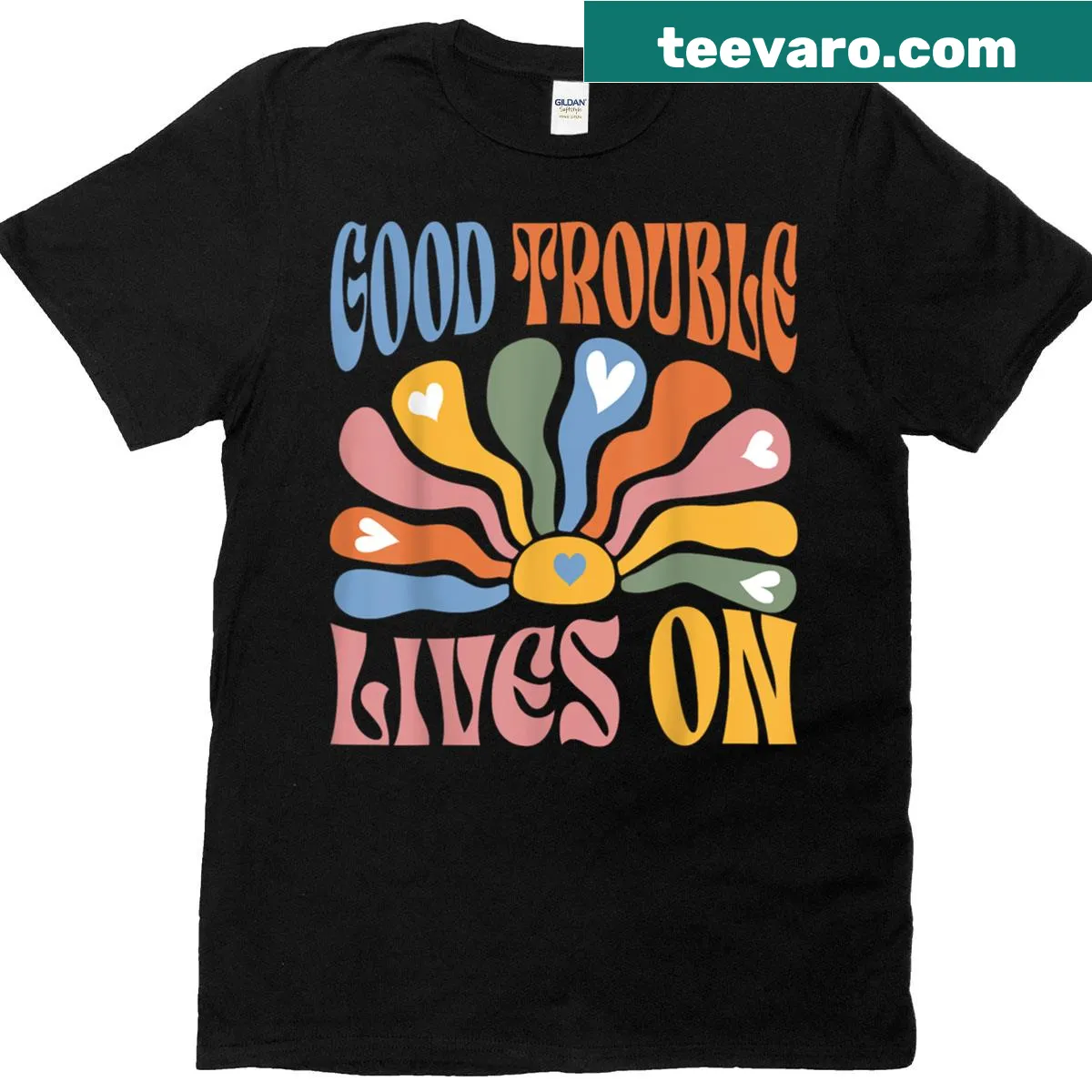 Activism-themed T-shirt with inspirational text — on a men's t-shirt