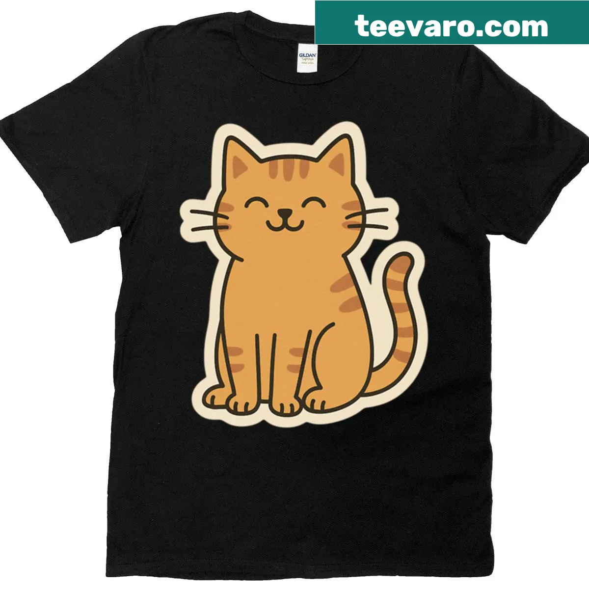 Cute and funny snail T-shirt with a smiling design — on a men's t-shirt
