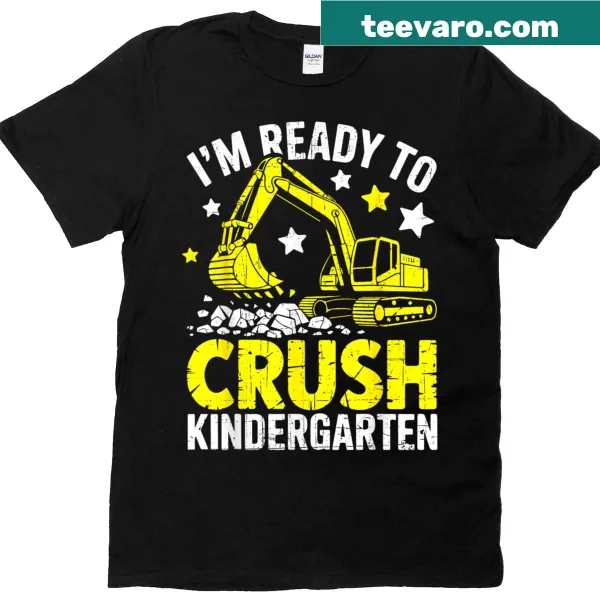 Kindergarten t-shirt featuring a friendly greeting for kids and teachers