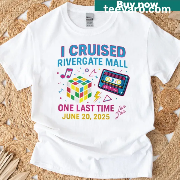 T-shirt with bold text 'I Cruised The Mall One Last Time'