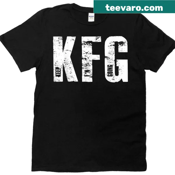 Military-themed shirt with the phrase 'KFG: Keep Fn Going'
