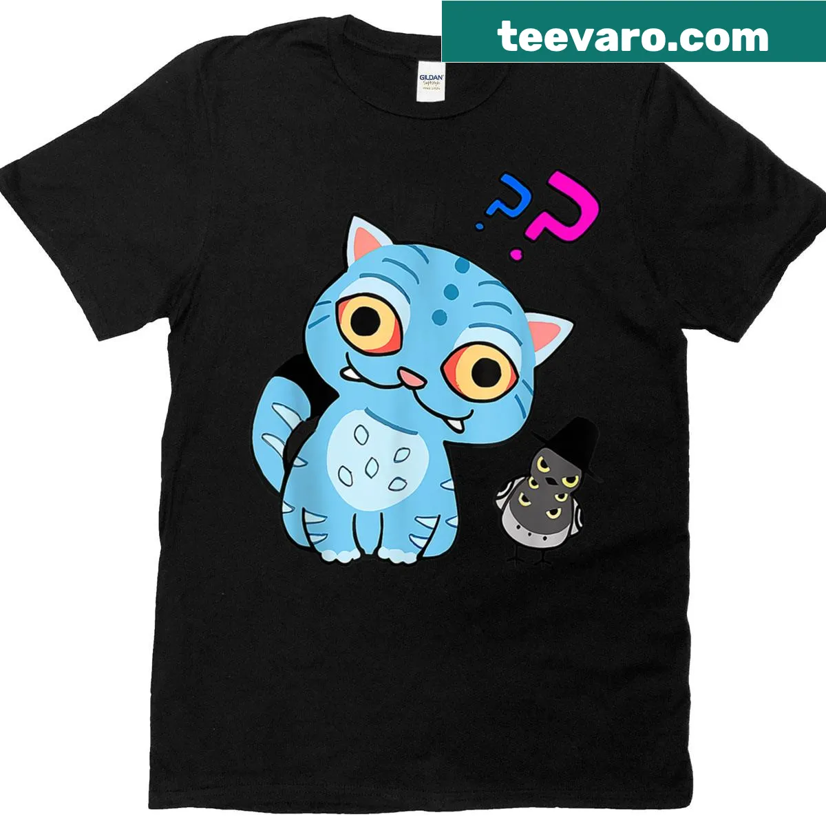 Cute Kpop Hunters T-shirt featuring a friendly tiger graphic — on a men's t-shirt