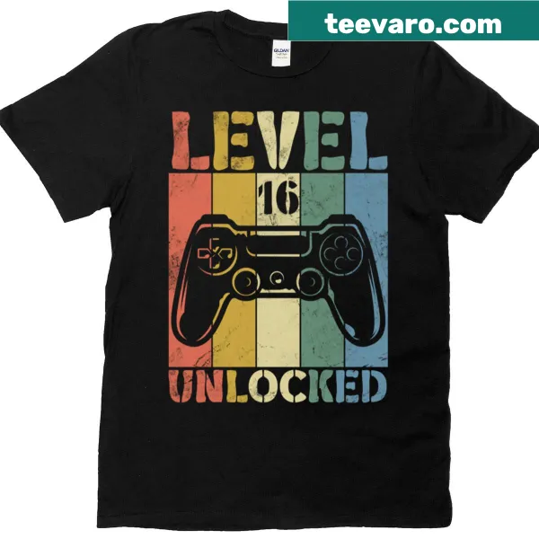 Birthday T-shirt with playful gaming text and design