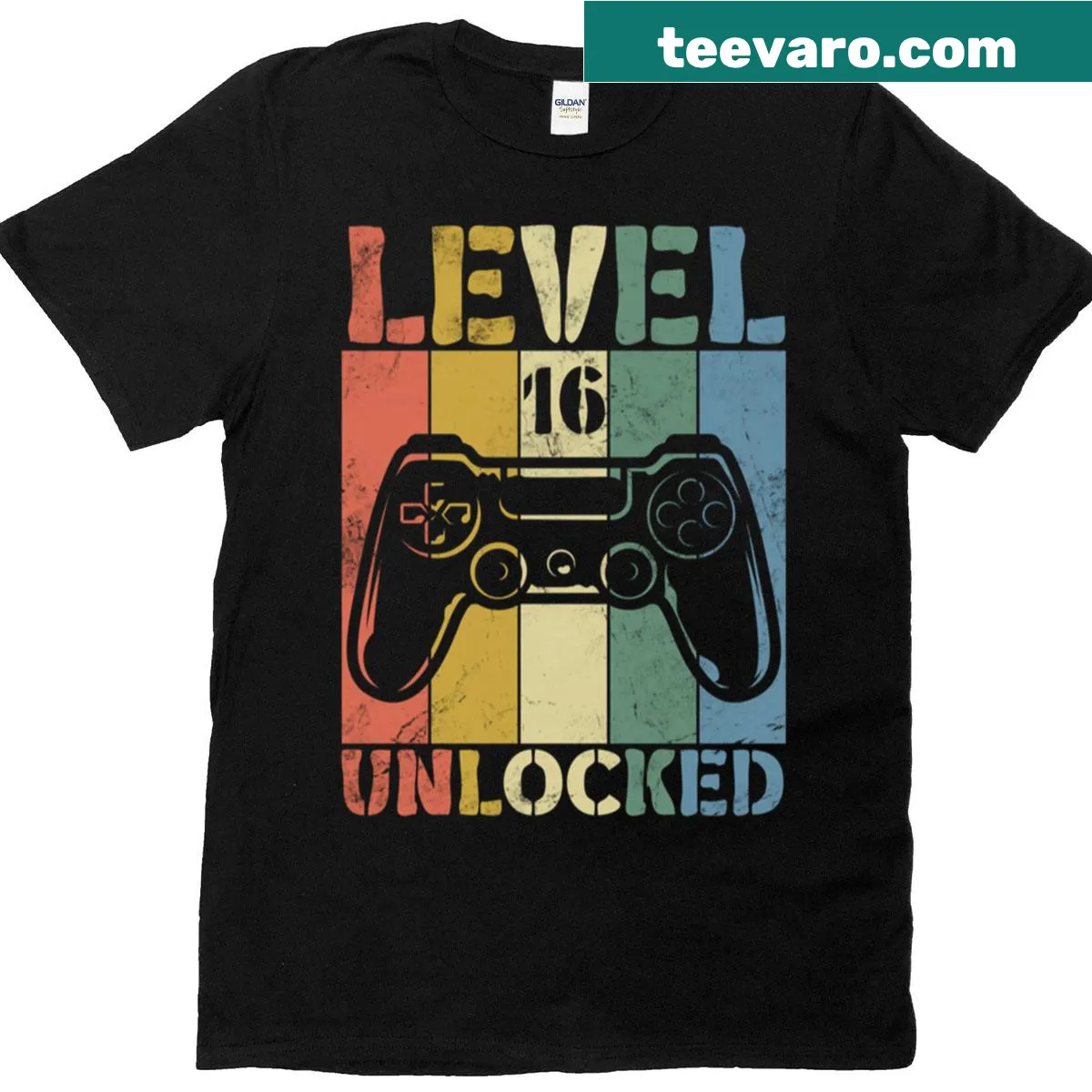 Birthday T-shirt with playful gaming text and design — on a men's t-shirt