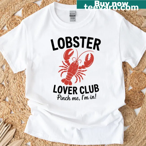 Funny lobster-themed t-shirt with playful design