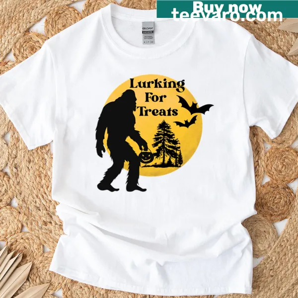Bigfoot Halloween t-shirt featuring a playful Bigfoot illustration