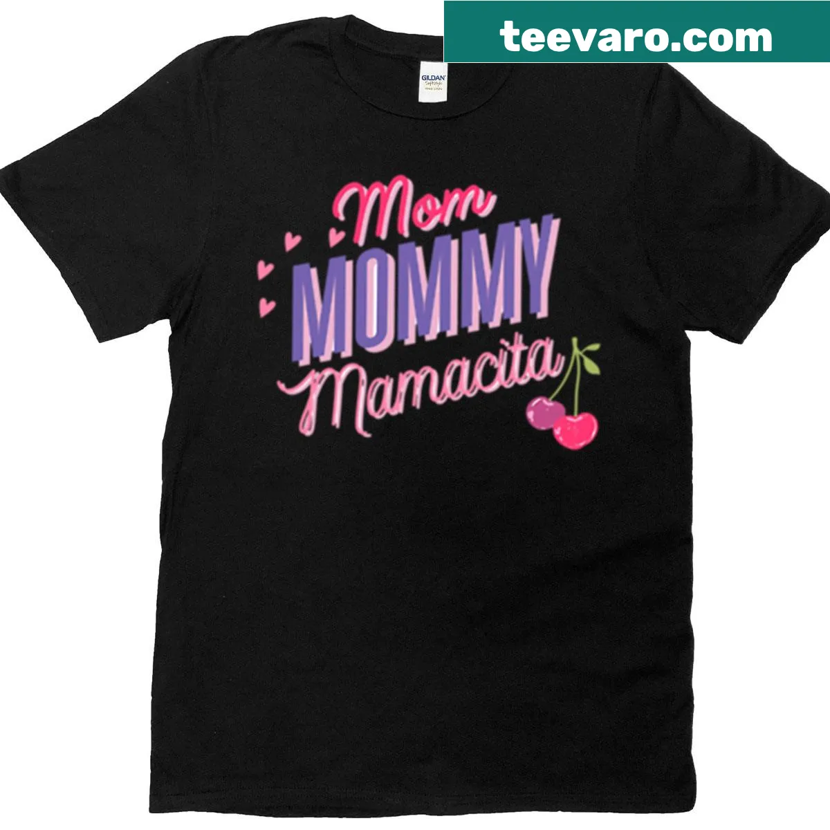 Mom and Mamacita typography on a T-shirt celebrating motherhood. — on a men's t-shirt