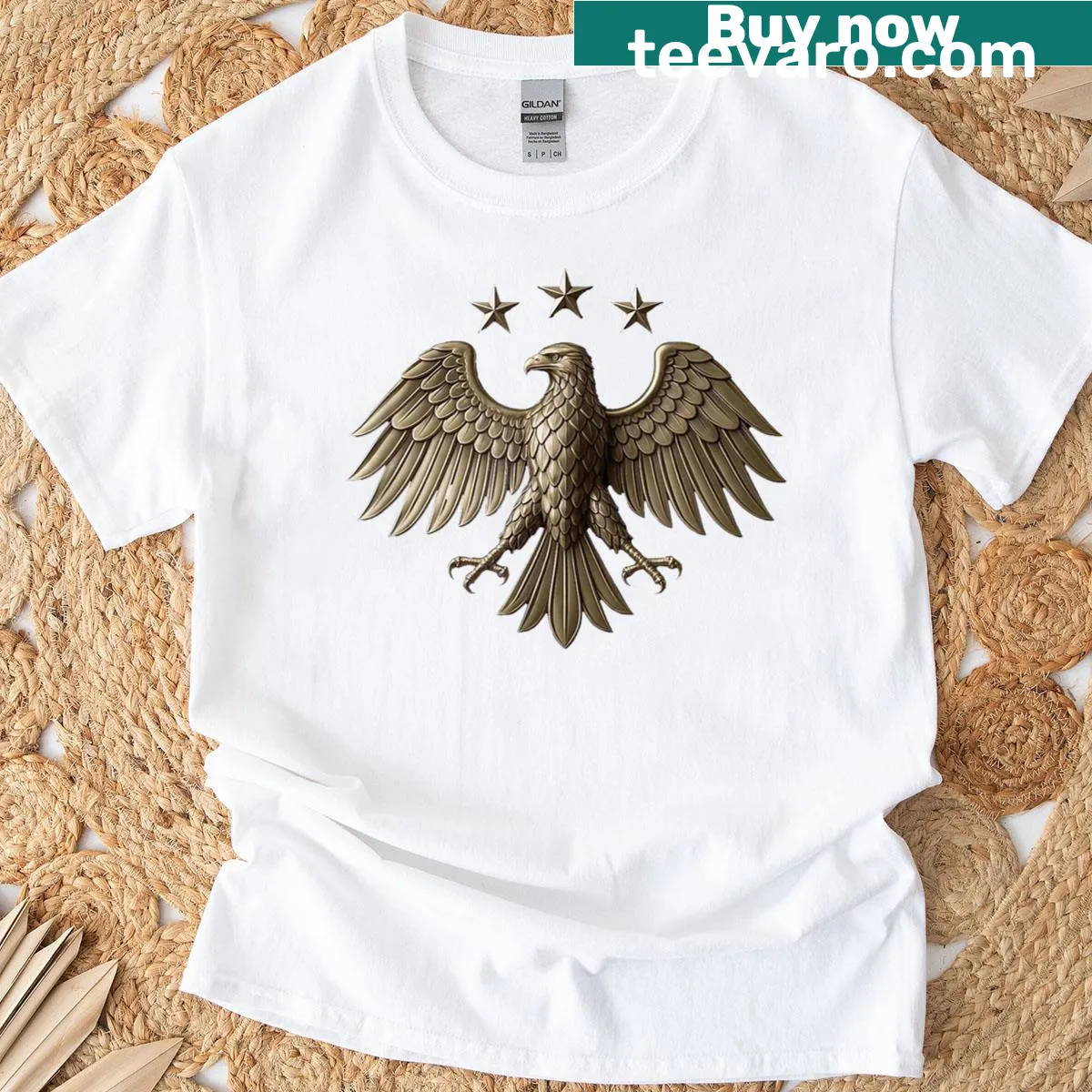 Syria National Identity t-shirt featuring a prominent emblem graphic — on a men's t-shirt