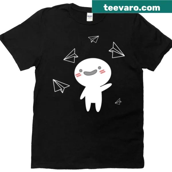 Minimalist white T-shirt with 'Piw' text