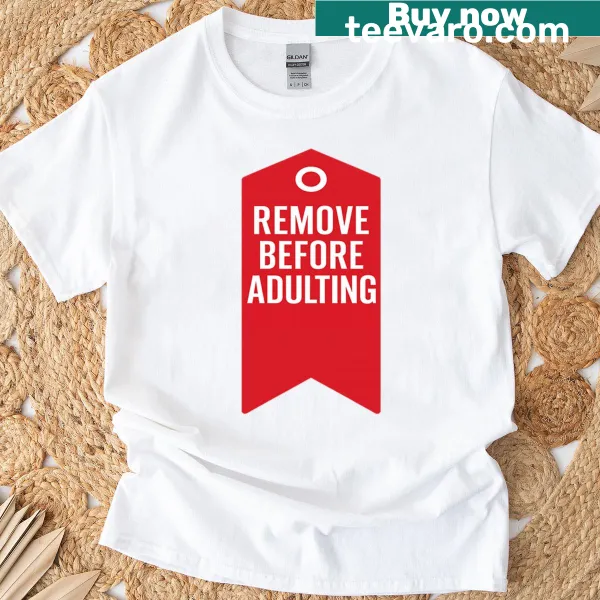 Funny pilot tag design t-shirt with humorous adulting message