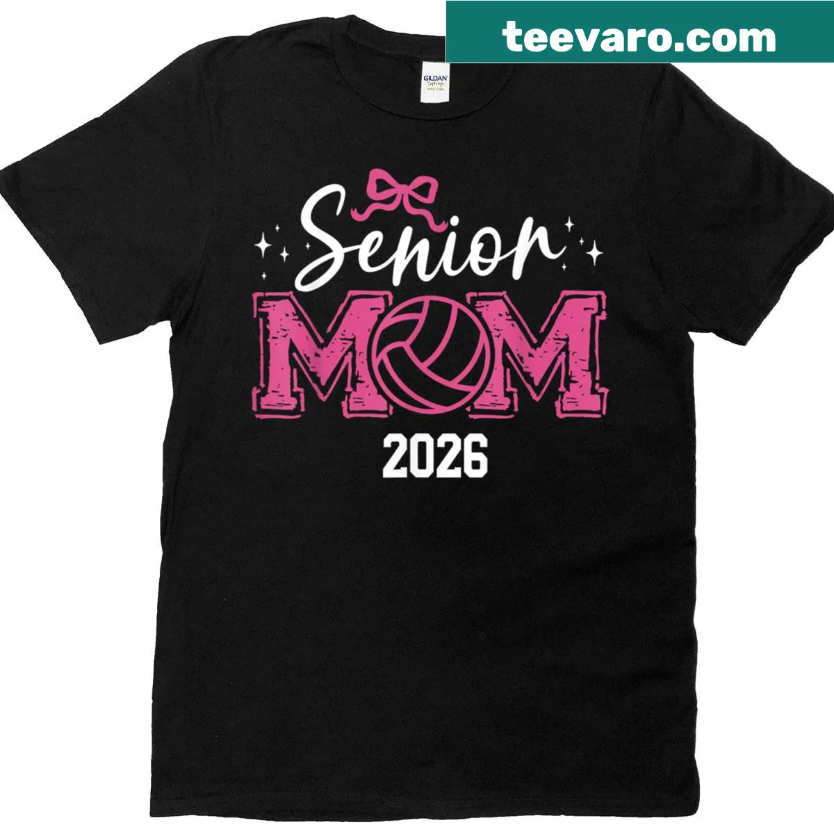 T-shirt for moms featuring 'Class of 2026' and a volleyball design — on a men's t-shirt