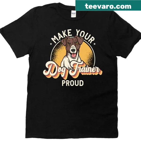 Graphic t-shirt with the phrase 'Make Your Dog Training Lover'