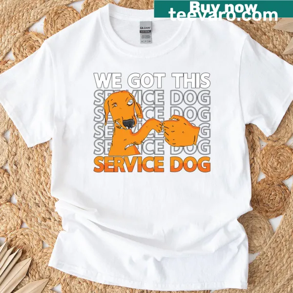 Service Dog Trainer t-shirt with motivational message for dog owners