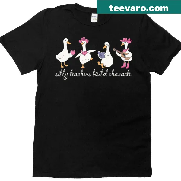 Funny Silly Teacher Goose t-shirt for educators