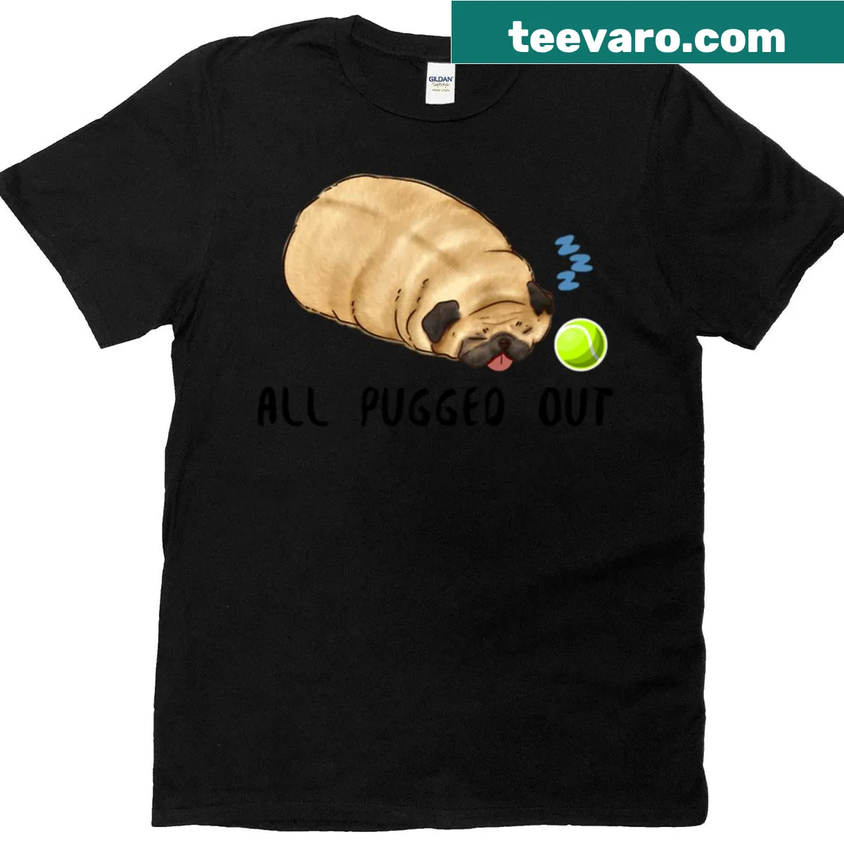 Illustrated pug graphic with 'Nap Over Fetch' text — on a men's t-shirt