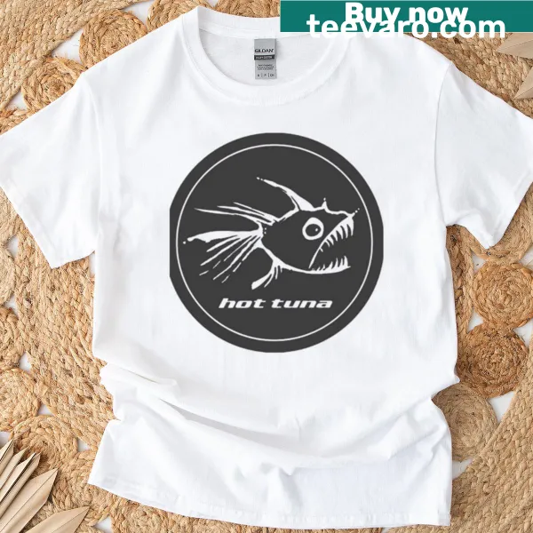 Funny Spicy Tuna text graphic T-shirt