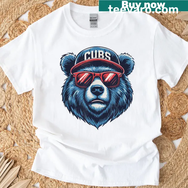 Retro cubs-themed t-shirt showcasing a playful name design for all ages.