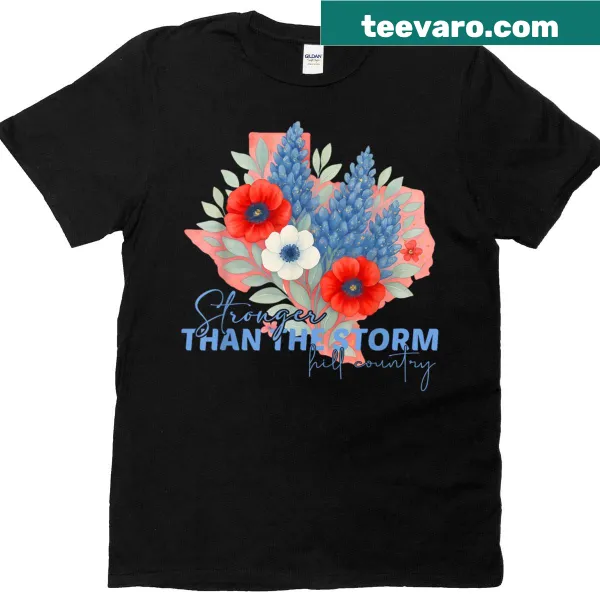 Vintage T-shirt honoring Texas flooding survivors with a strong message