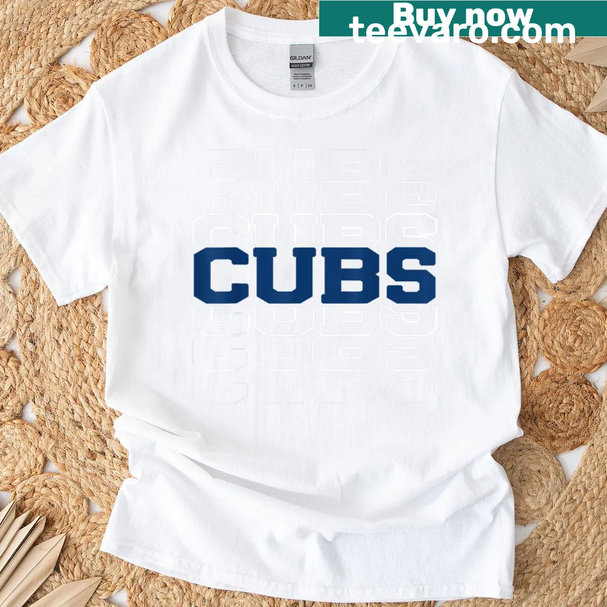 Retro Cubs name design shirt suitable for baseball fans of all ages — on a men's t-shirt