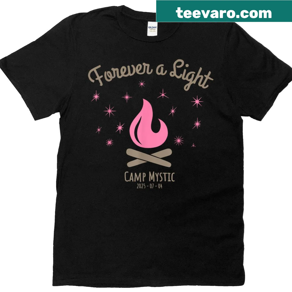 Vintage Camp Mystic 2025 t-shirt with sentimental design — on a men's t-shirt